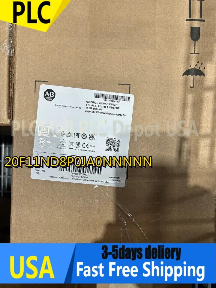 2023 20F11ND8P0JA0NNNNN PowerFlex Air Cooled 753 AC Drive Brand New