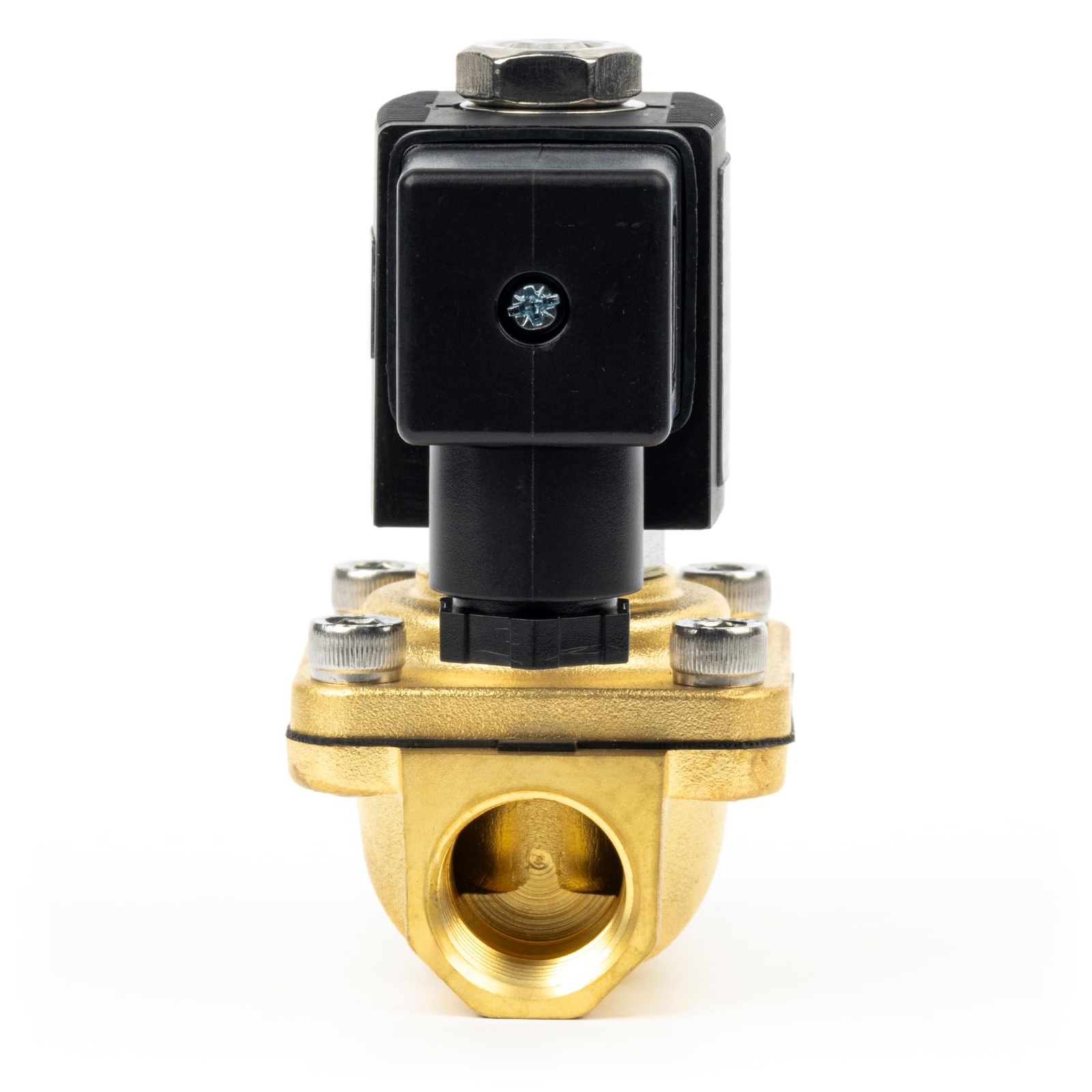 U.S. Solid 1/2 inch Brass Electric Solenoid Valve 110V AC Junction Box Type