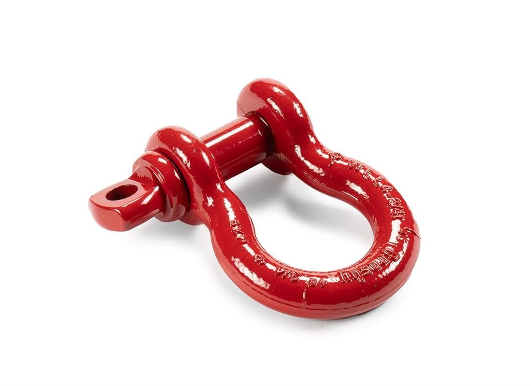 Heavy Duty Automotive Shackle 78 Inch Pin 4500 lbs WLL Red or Black Finish
