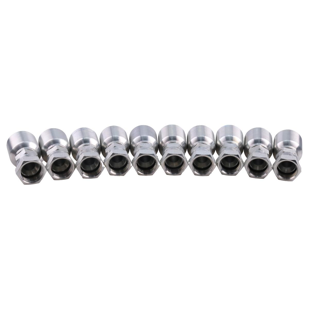 10PK Hydraulic Hose Fitting 10643-12-12 with 3/4″ Female JIC Swivel for Parker