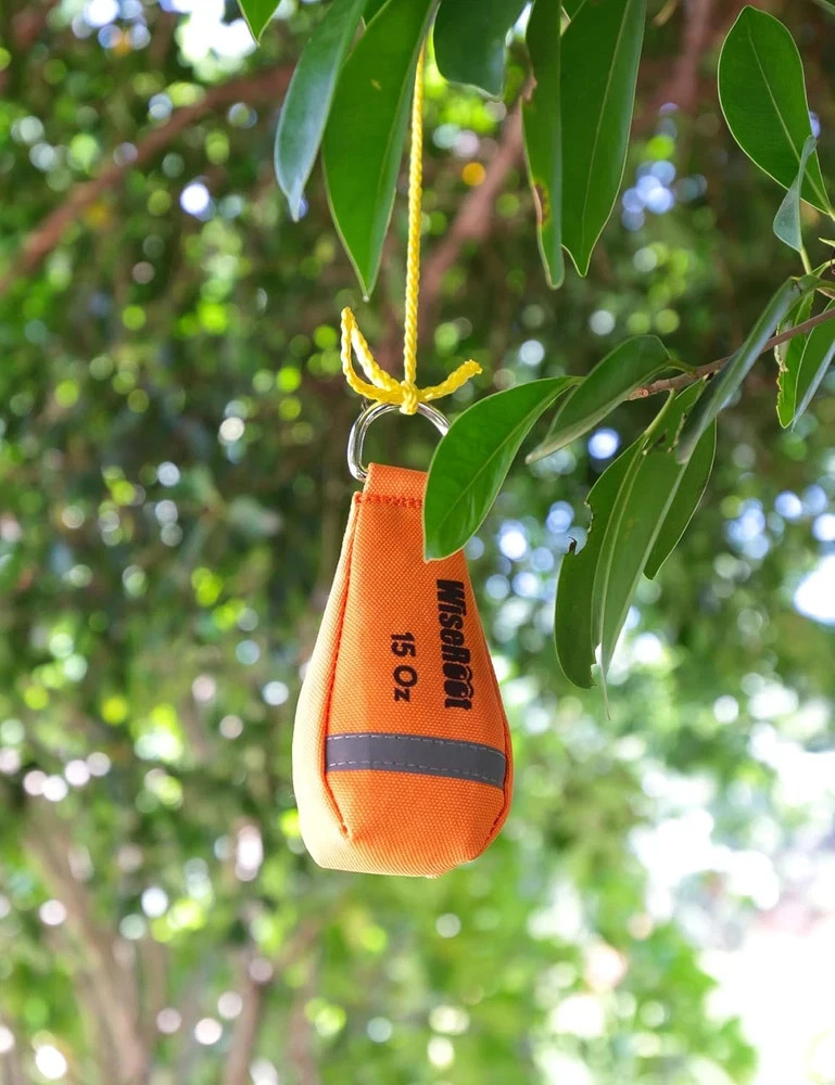 Arborist Throw Line Kit: Ultra Slick Throw Rope & 11/15Oz 900D Throw Weight with
