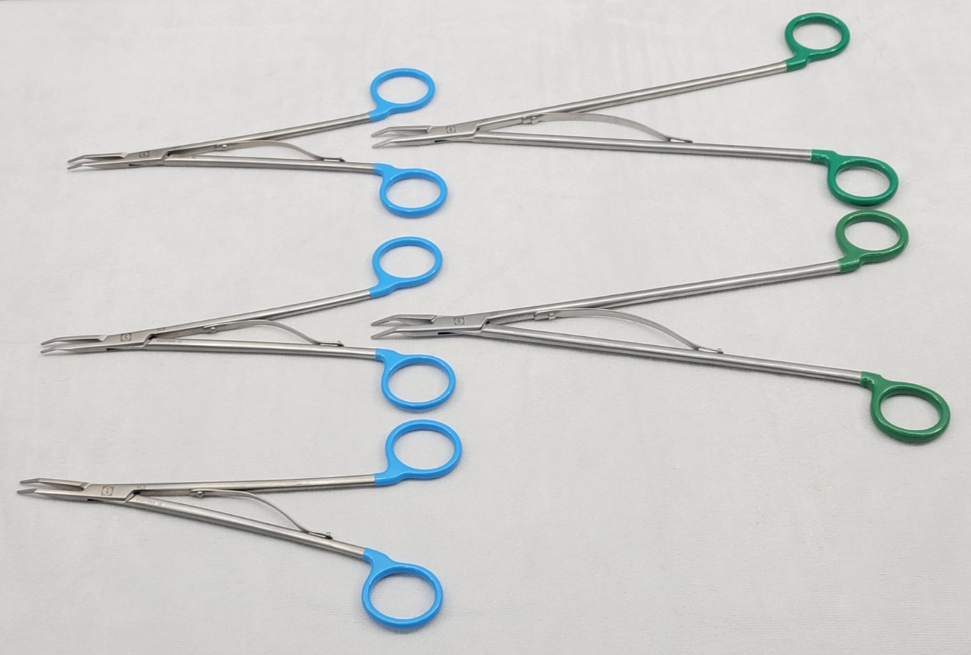 (5x) Aesculap Ligation Clip Appliers 11″ & 8″ PBT 220-1BR, PV328-1BR