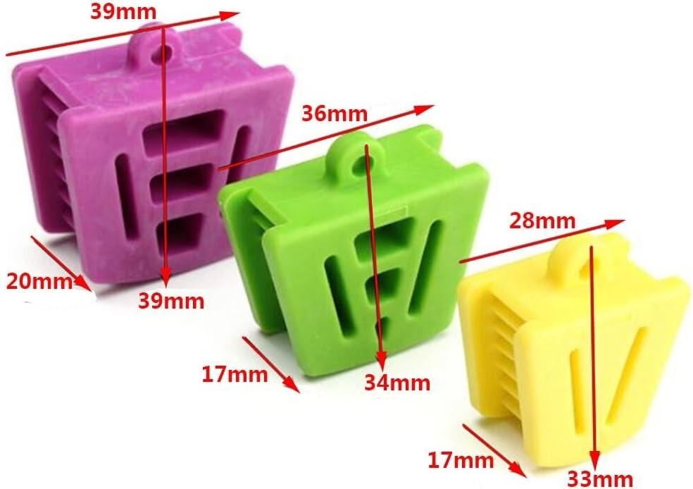 Dental Mouth Prop Orthodontic Bite Block 3 Pcs Set