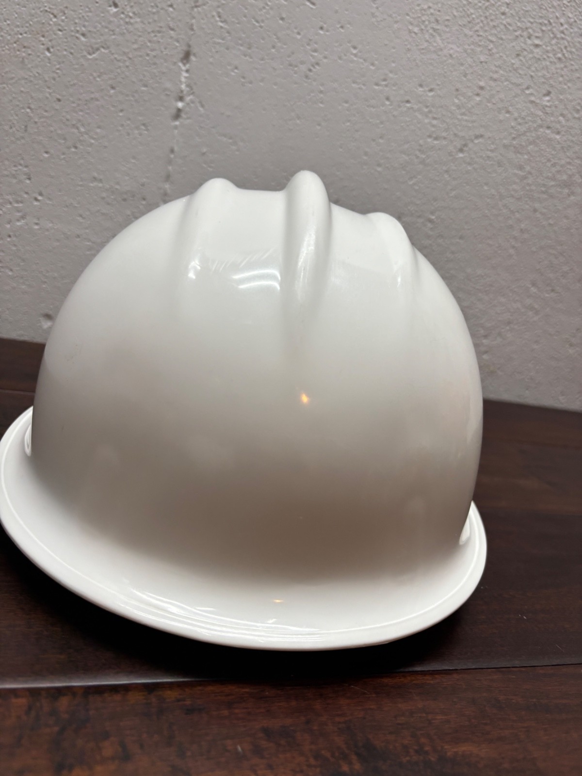 Vintage E.D. Bullard Model 302 Hard Hat Safety Cap White Detroit Edison
