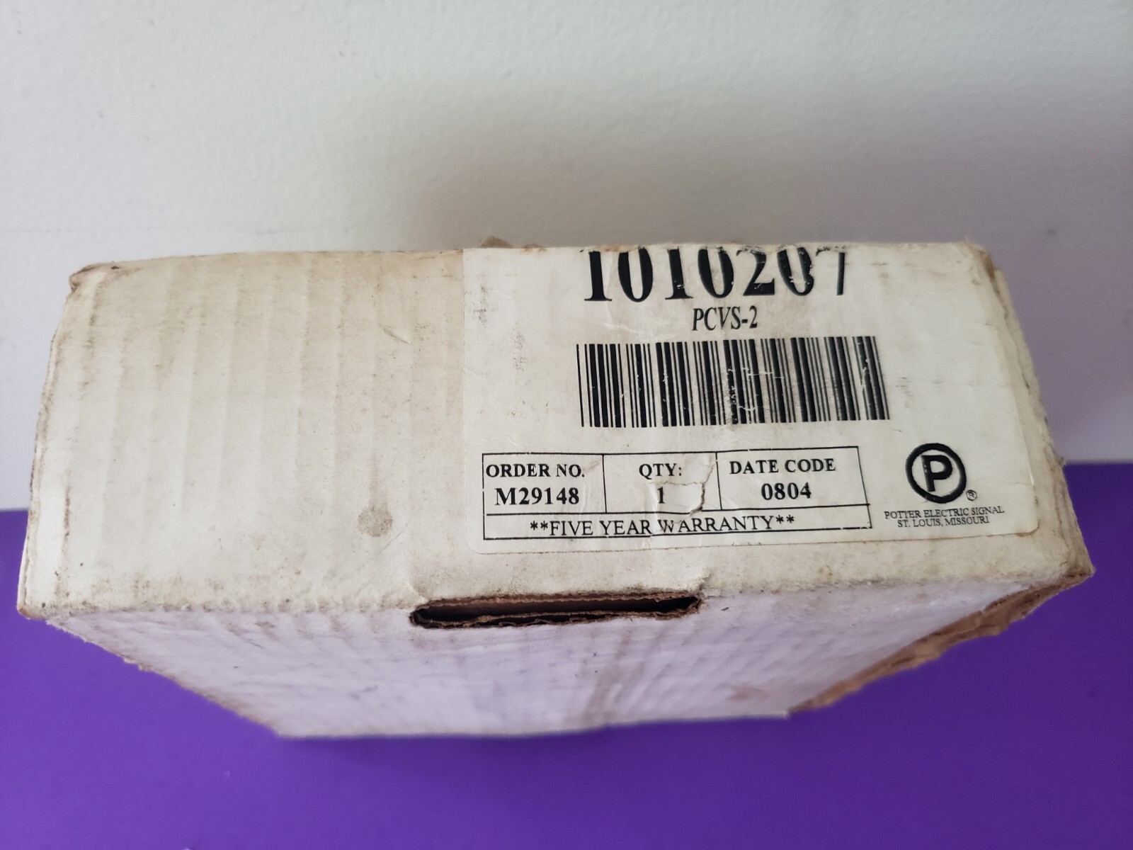 Potter Electric Signal Control Valve Supervisory Switch PCVS Series PCVS-2