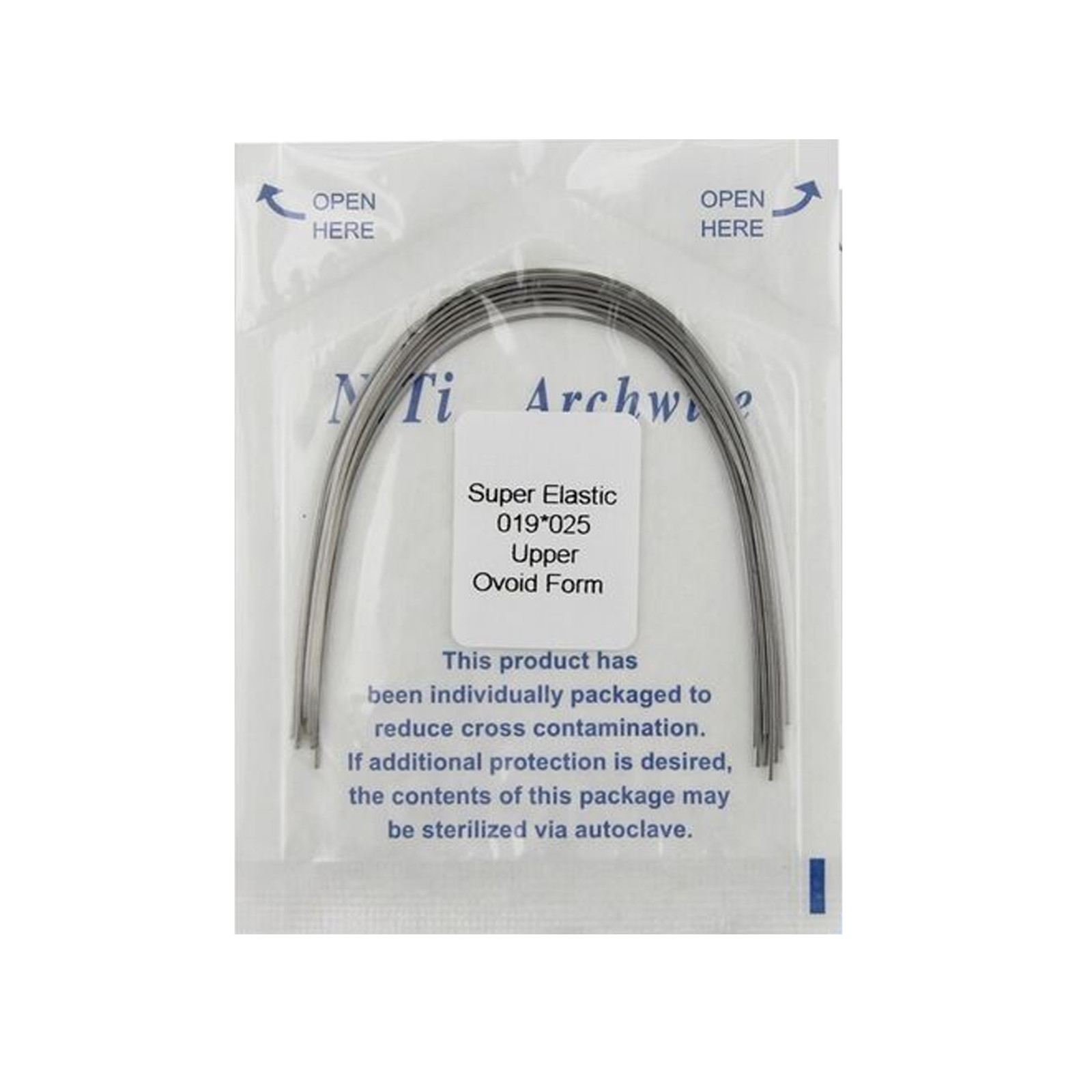 10pcs/pk Orthodontic Arch Wire Niti Stainless Steel Round Rectangular Natural
