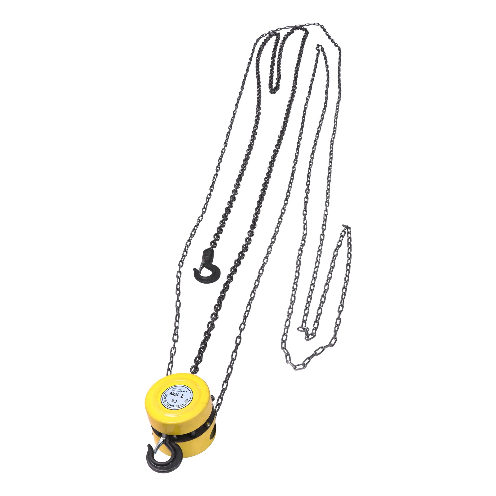 2200 lbs /1 Ton Capacity Chain Hoist Steel Construction Chain Block 20 FT Lift
