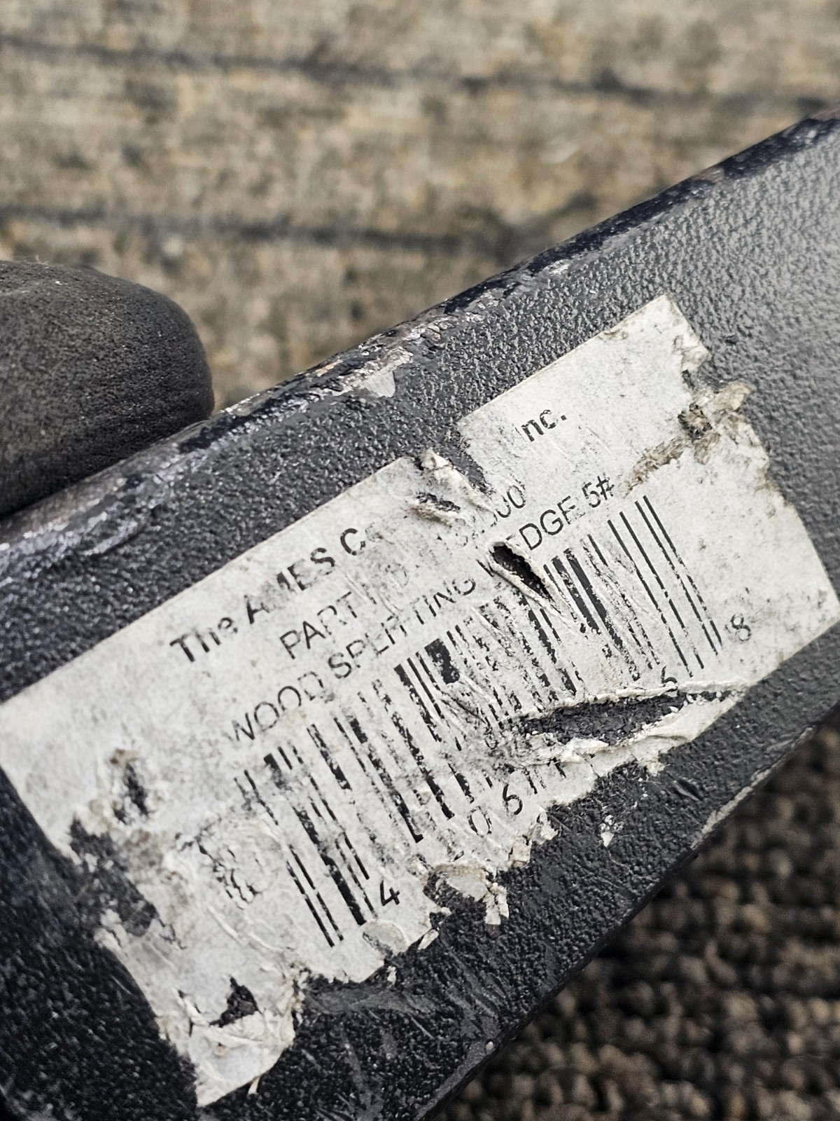 Ames True Temper 1132600 Wood Splitting Wedge 5-Pound Black B-1024