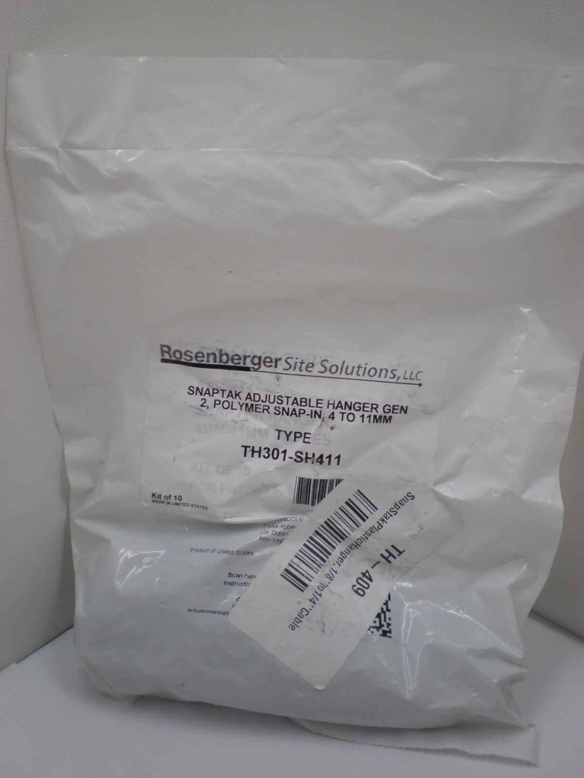 Commscope SSH-411 SnapStak Hanger for 4mm – 11mm Cables, Bag of 10