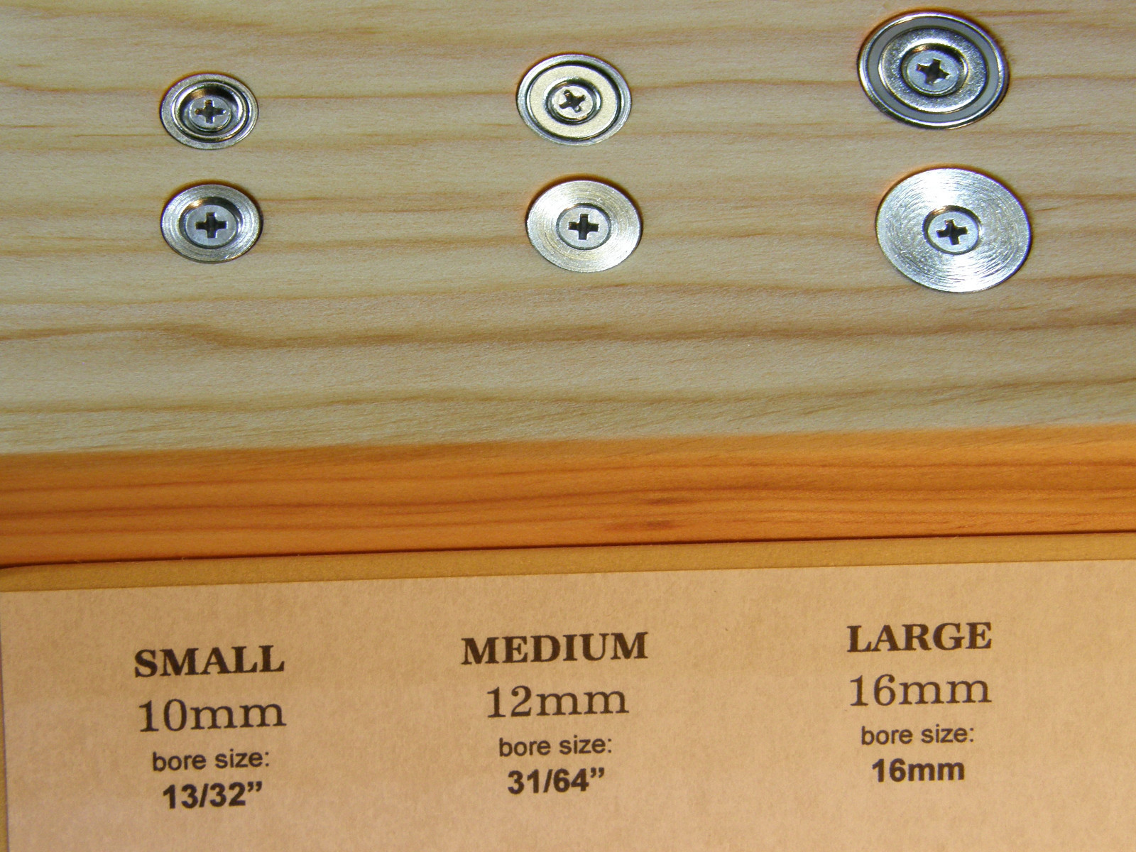 Magnet Pot Cup Door Catch / Strike Plate / 10mm 12mm 16mm 25mm / with Screws