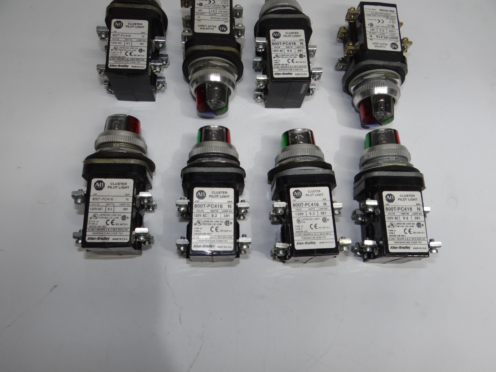 ALLEN BRADLEY 800T-PC416 CLUSTER PILOT LIGHT (USED) – Excellent Condition