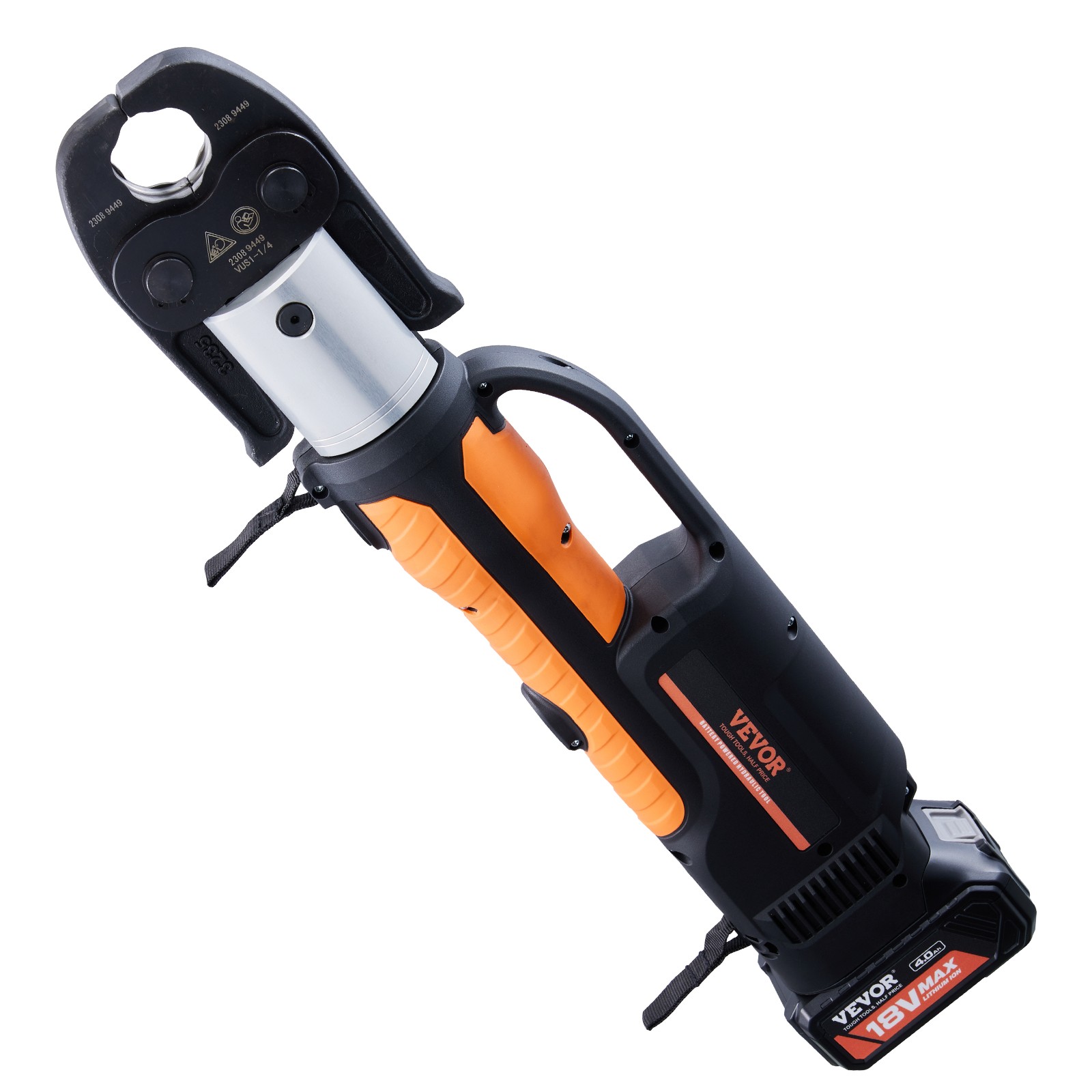 VEVOR 1/2″-2″ Pro Press Tool 18V with 6 Pro Press Jaws 2pcs 4AH Battery