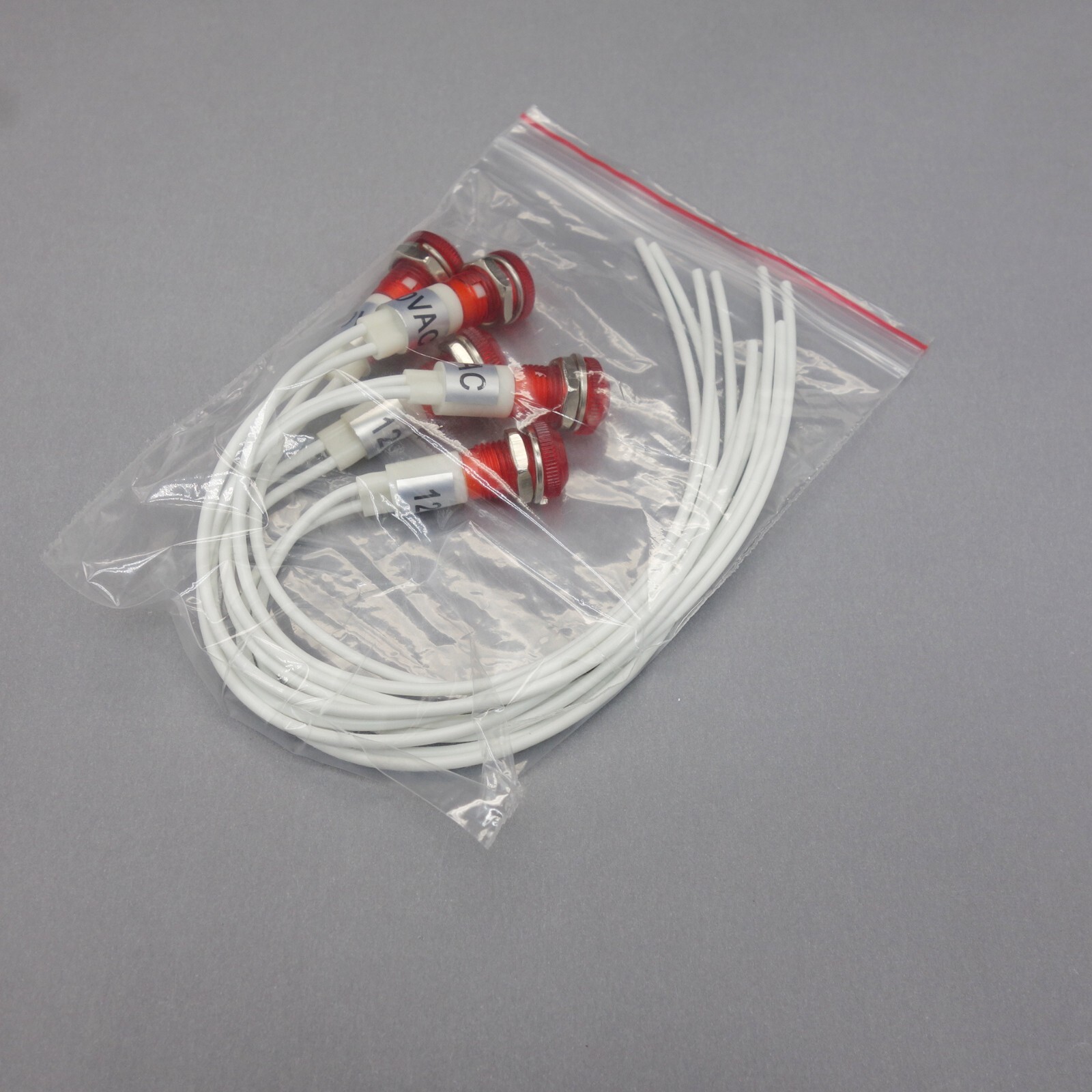 10Pcs 120V AC 10mm RED Panel Mounting LED Indication Signal Pilot Lights