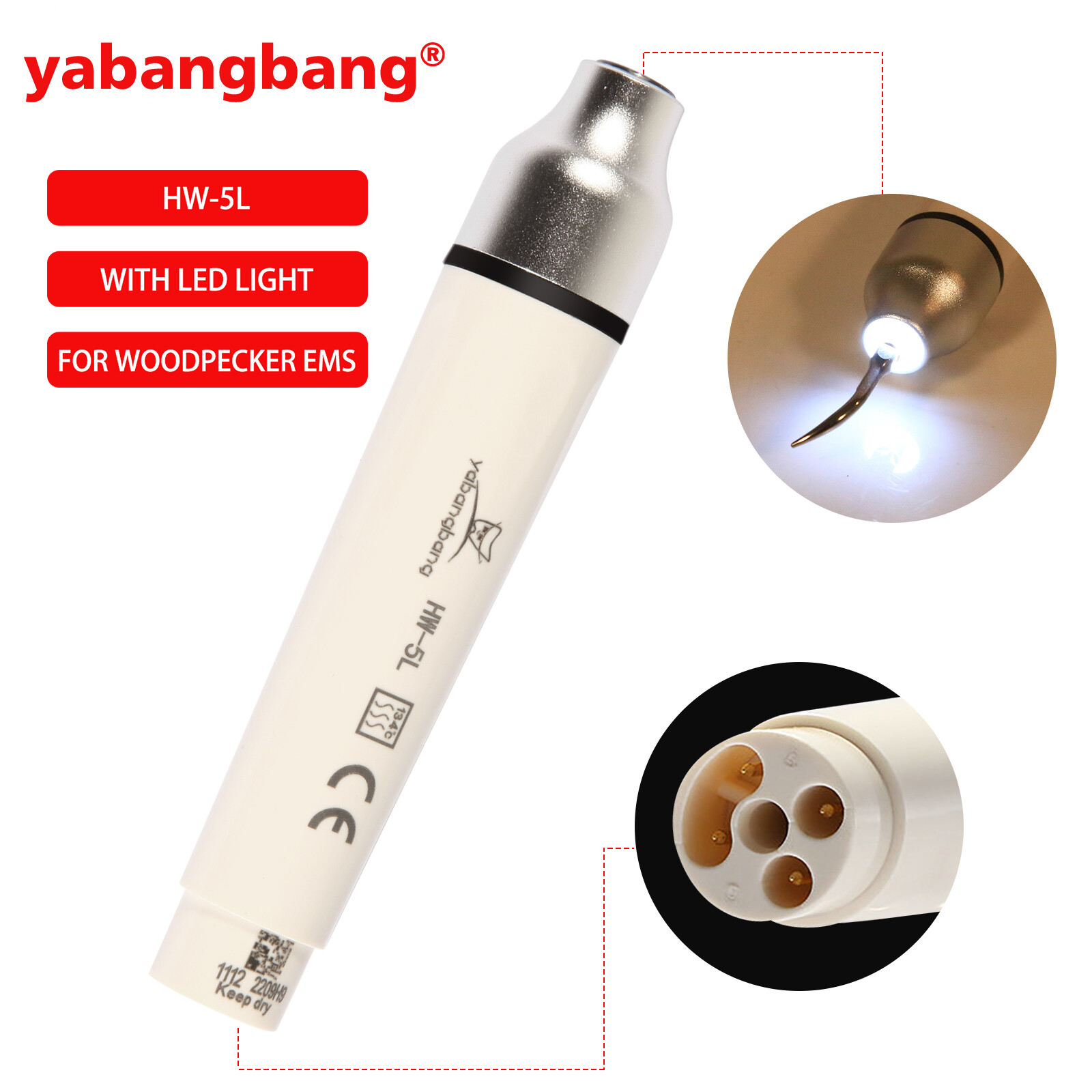 Dental LED Ultrasonic Scaler Handpiece HW-5L FIT Yabangbang/EMS Satelec