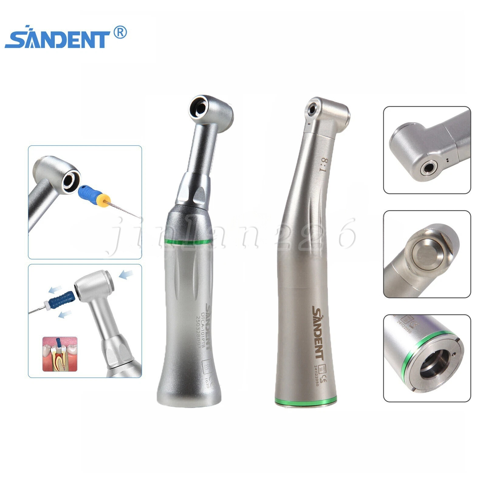 Dental Endo Handpiece 8:1 Contra Angle 10:1 Reciprocating Fits Dentsply