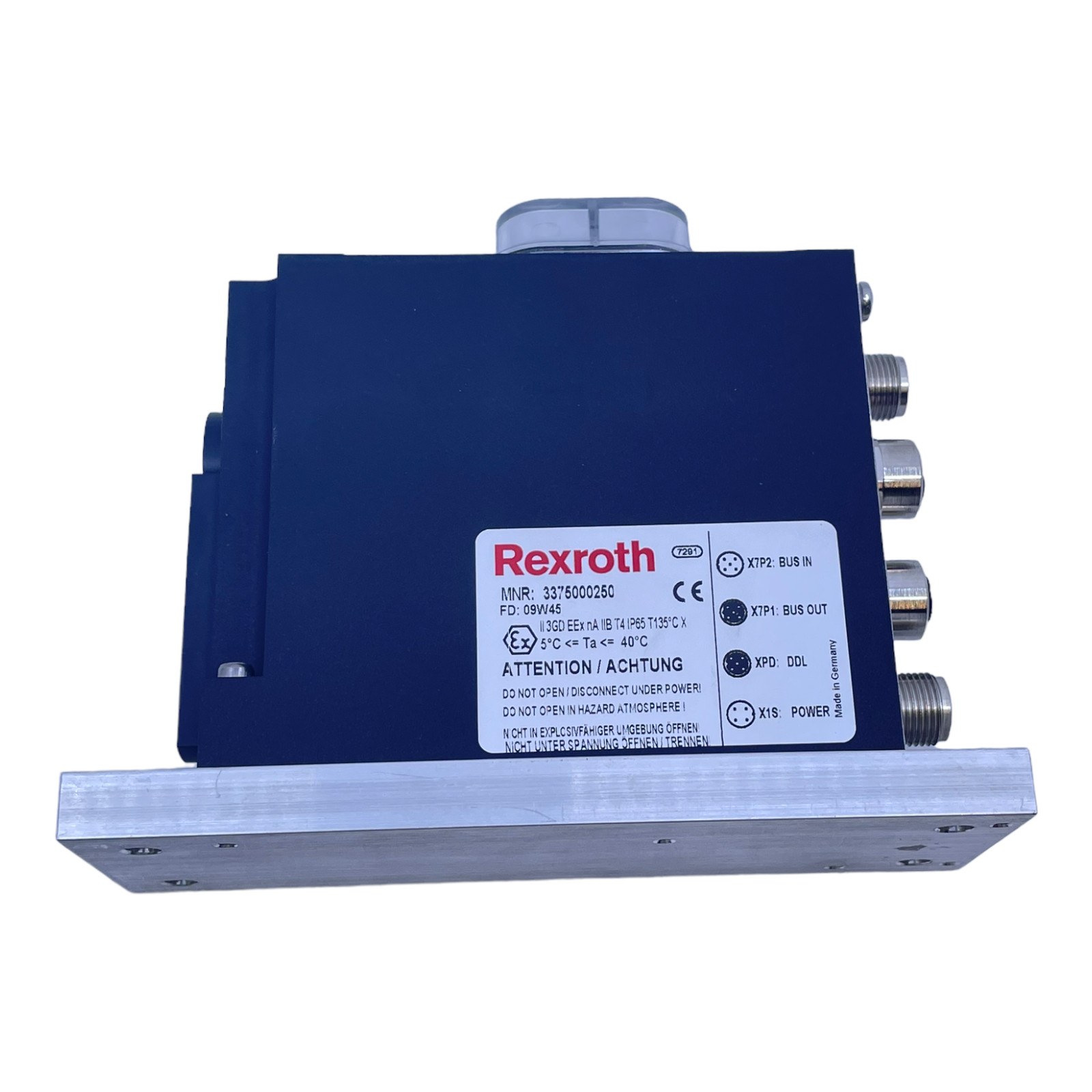 Rexroth 3375000250 Profibus Coupler IP65 5°C = Ta = 40°C 3GD EEX nA T135°C