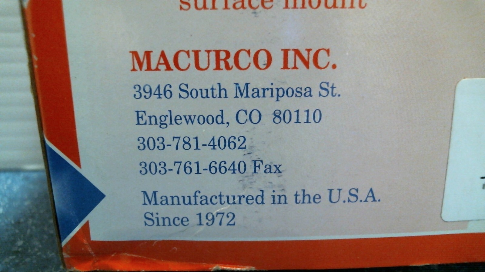 Macurco INC. Combustible Gas Detector (GD-21) FS