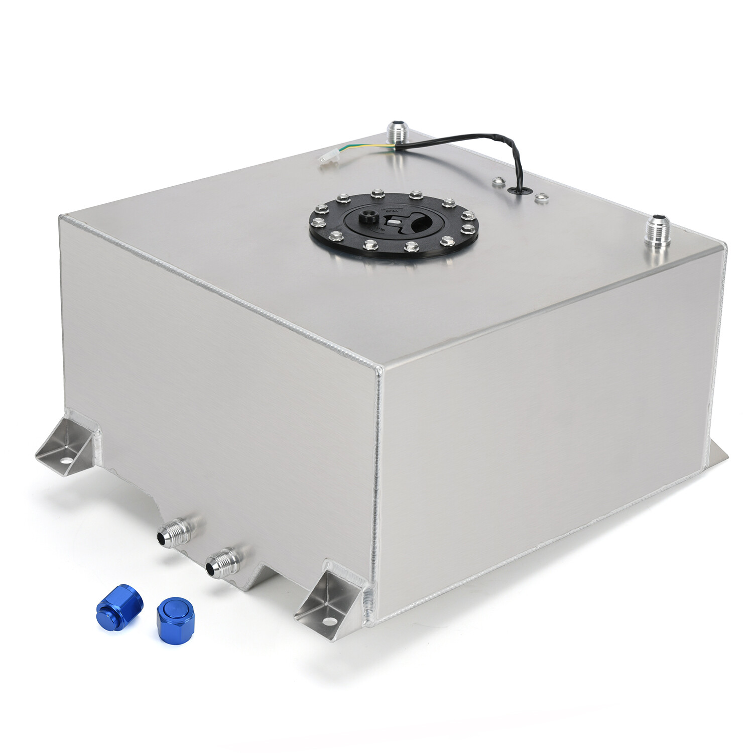 40L Litre 10 Gallon Aluminum Fuel Surge Cell Tank w/Cap Plug Sensor Foam Inside