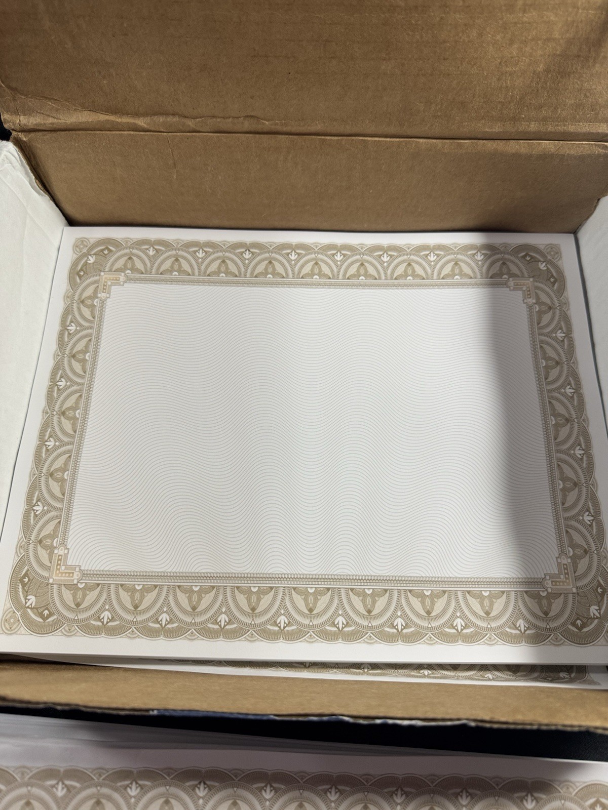 Gold Border Blank Certificate Award Printer Paper Certificate 8.5×11 In 400 Ct