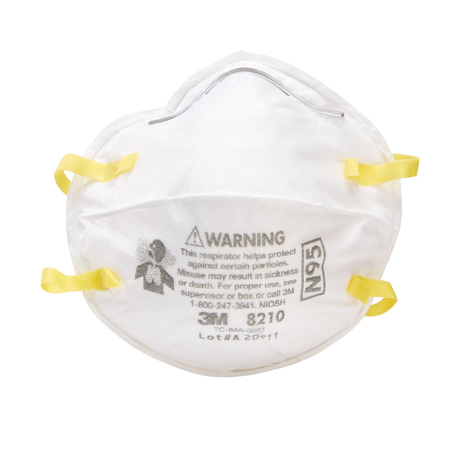 3M Particulate Respirator Mask Cup 20 per Box 8210