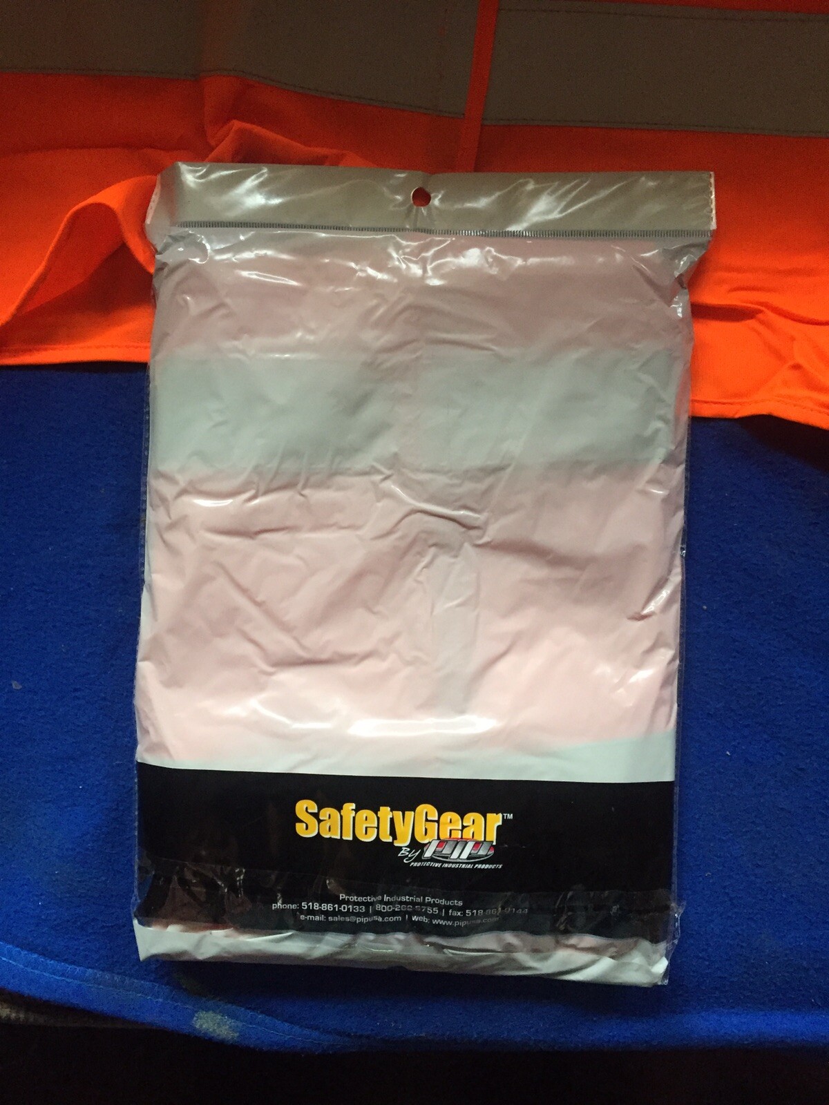 New Safety Gear PIP High Visibility Orange Reflective Safety Vest Size 4X/5X