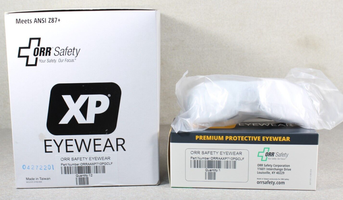 CASE OF 12 ORR Safety Eyewear XP710 Clear Lens Anti Fog ORRAAXP710PGCLF