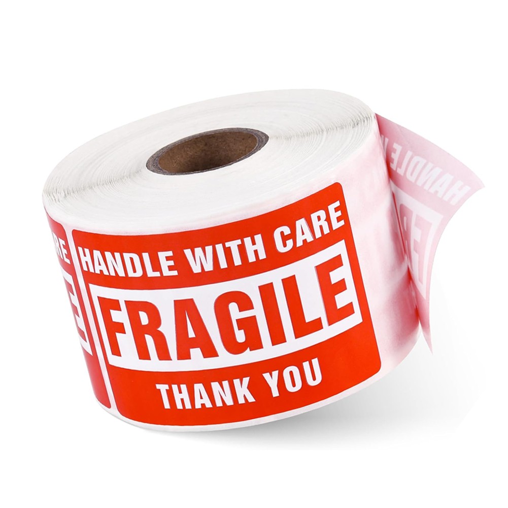 2″x3″ 3″x5″ Fragile Stickers 500/Roll Handle With Care Warning Fragile Labels US