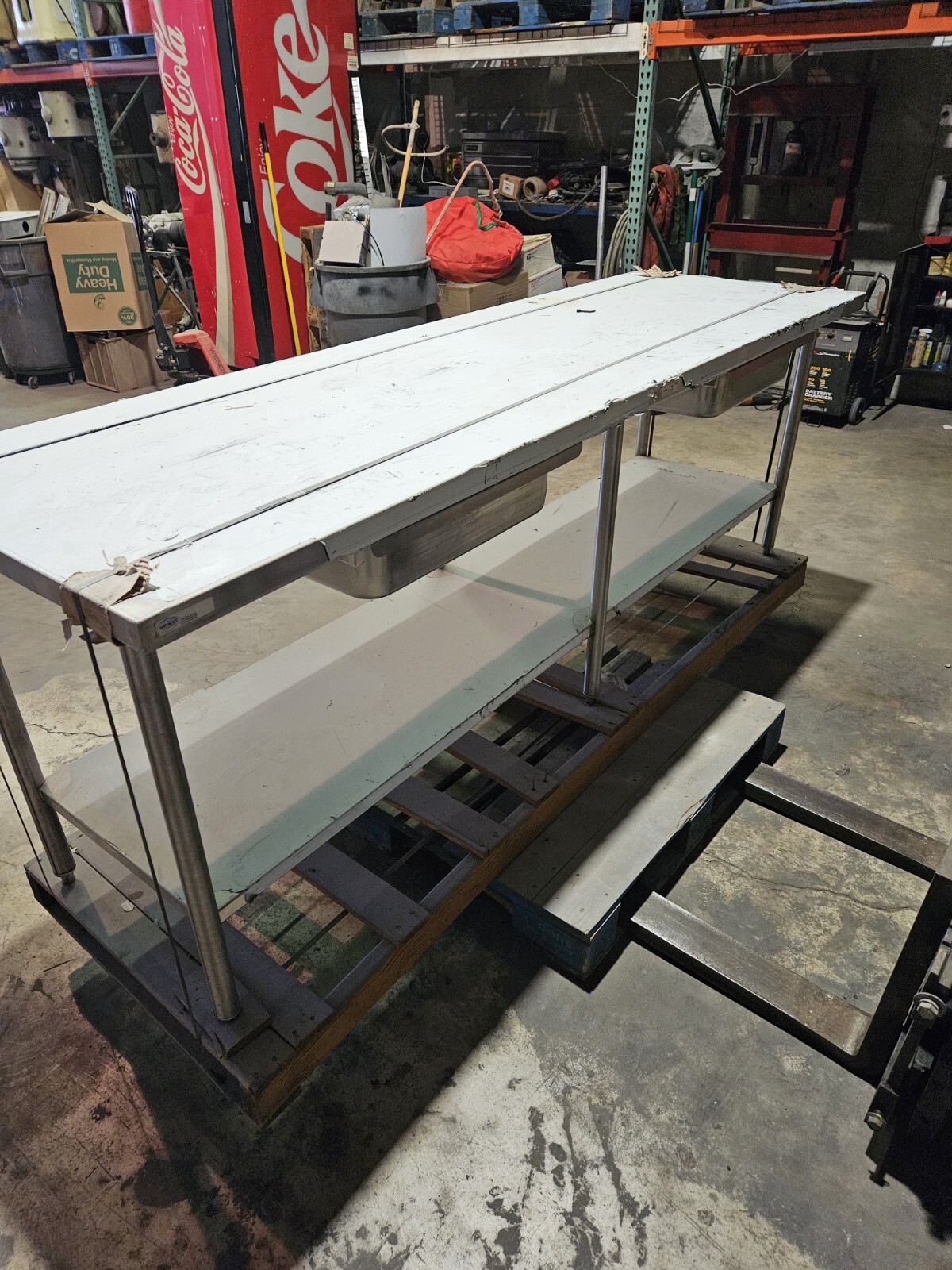 Win-Holt New Custom Stainless Steel Table 30″ x 96″