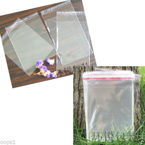 1000PCS Wholesale Lots Self Adhesive Seal Plastic Bags 3x7cm