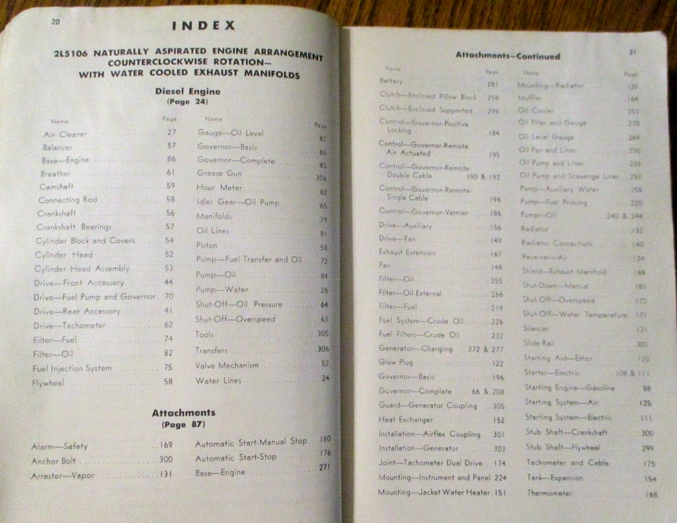 Caterpillar D375 Engine Parts Book Catalog Manual s/n 4381 to 4381226 Inclusive