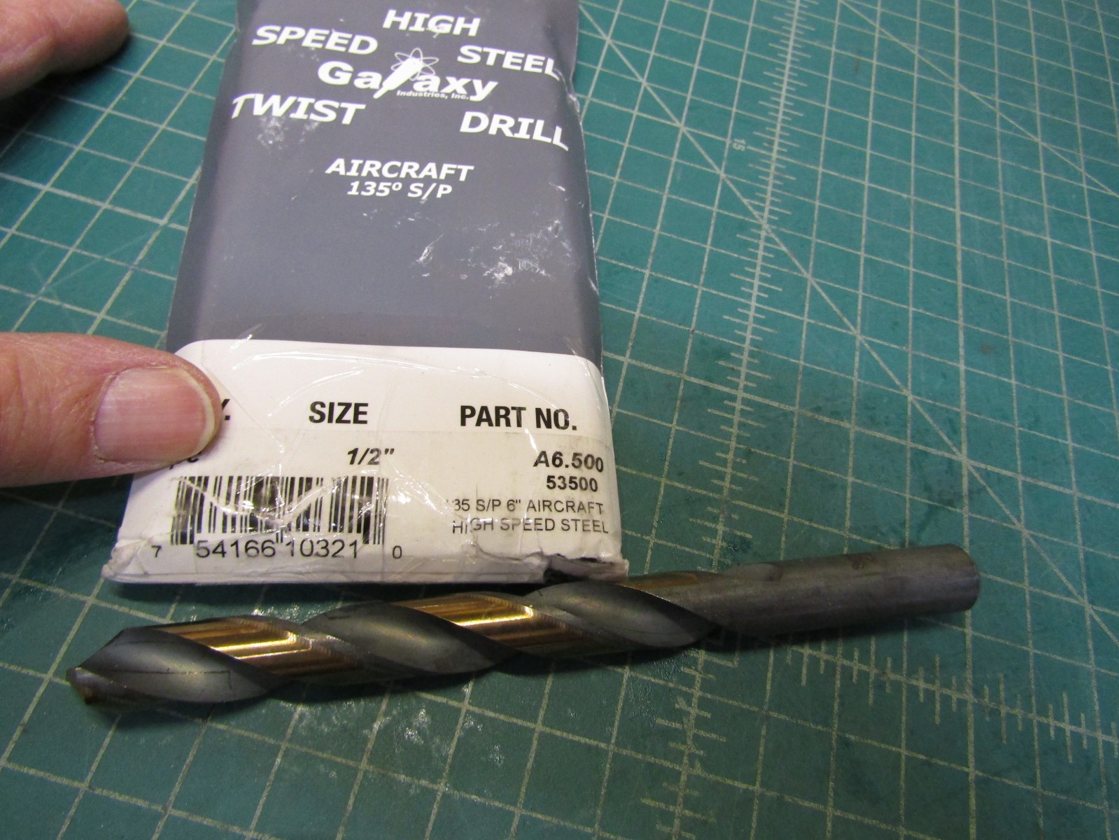 1 – Galaxy TRU-CUT Drill Bit A6.500, 135° S/P 6” Aircraft High Speed Steel. NEW