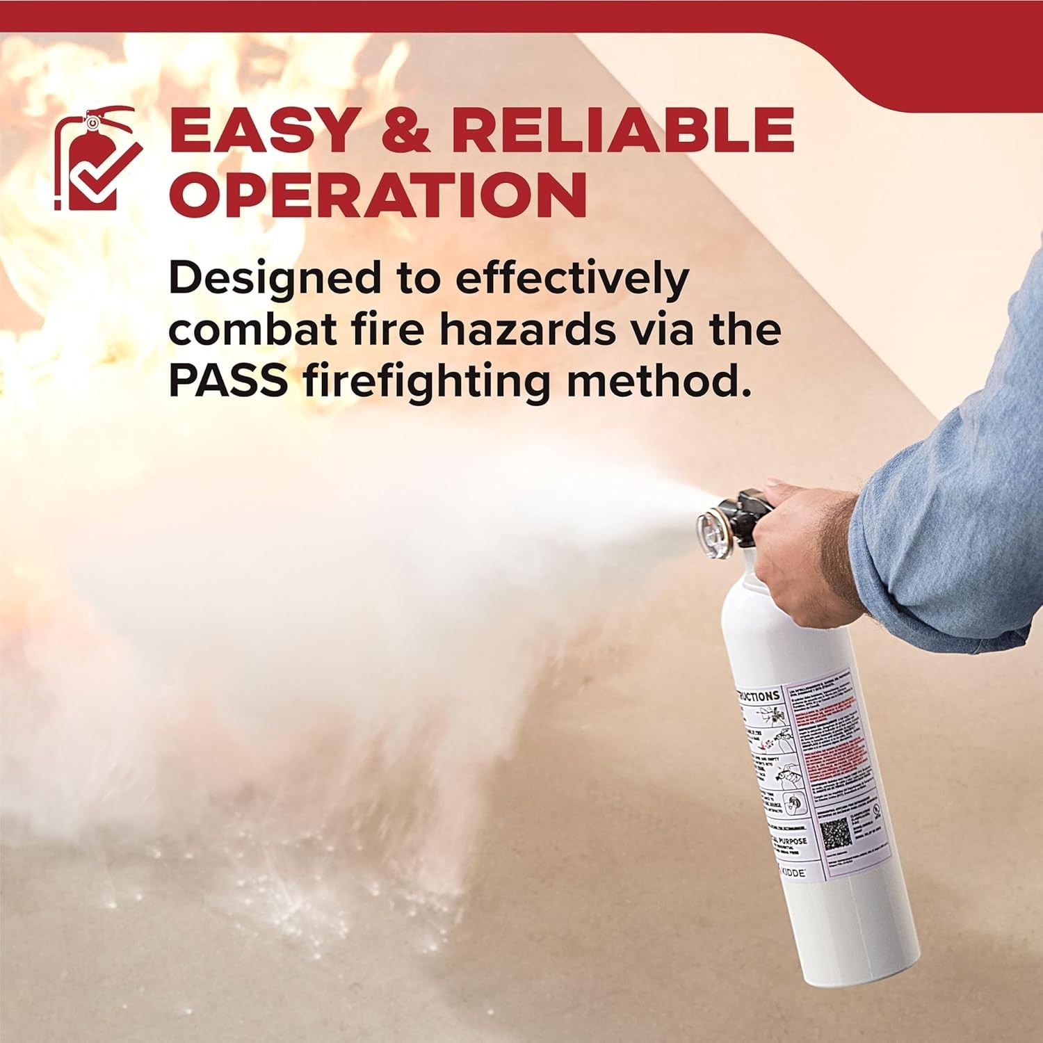 Fire Extinguisher for Vehicles Cars Trucks Single-Use 5BC ‎3.2 pounds
