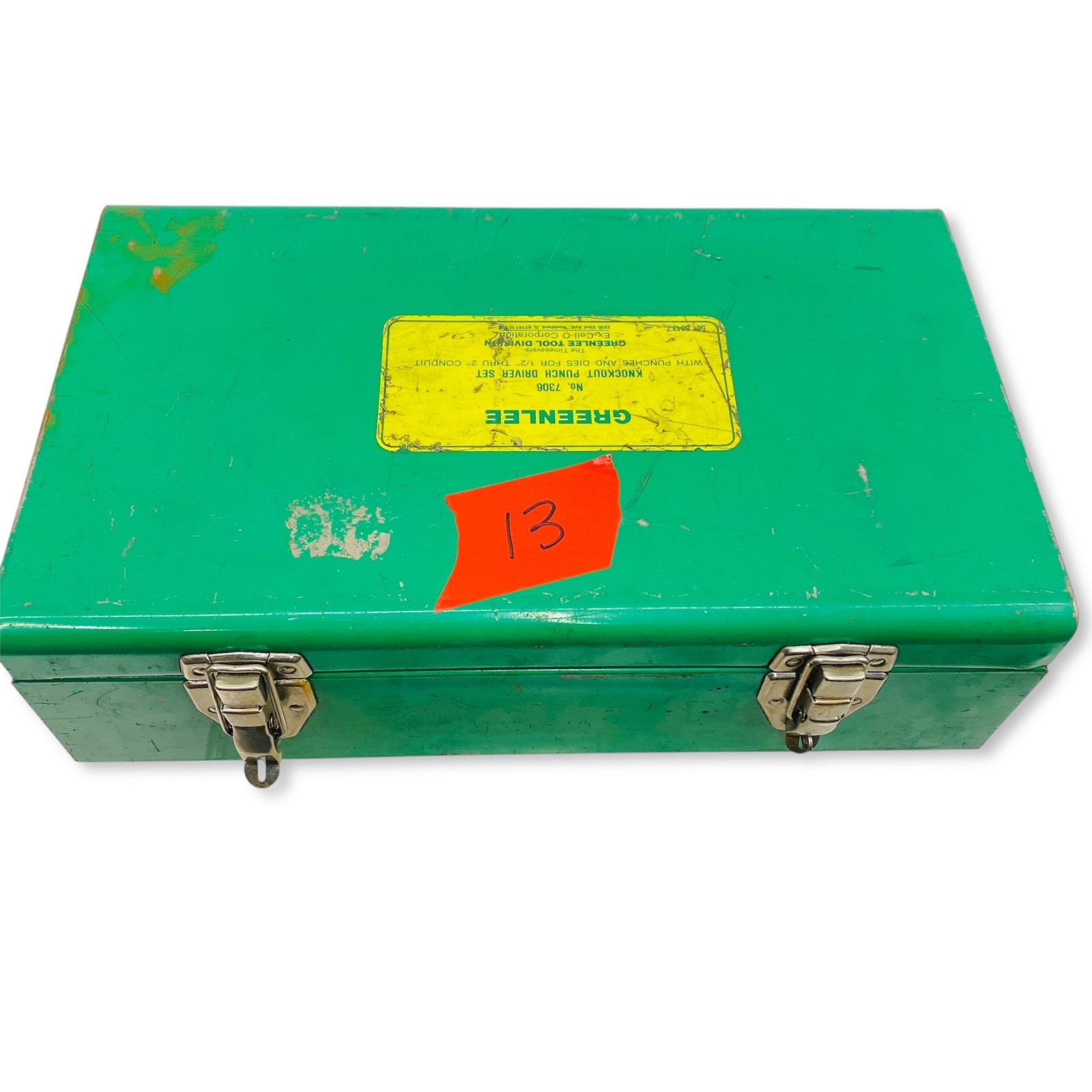 Greenlee 7306 Hydraulic Knockout Punch Driver Set 1/2″ – 2″ with 767 Pump & Case