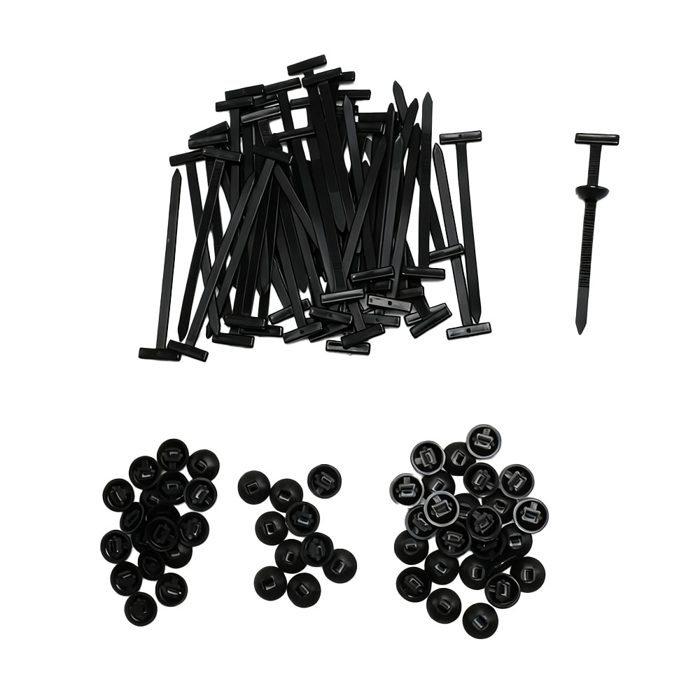 50Pcs Universal Nylon Cable Tie Buckle Heavy Duty Self Locking Zip Ties