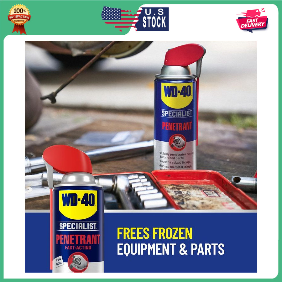 WD-40 Specialist Penetrant with SMART STRAW SPRAYS 2 WAYS, 11 OZ [6-Pack]