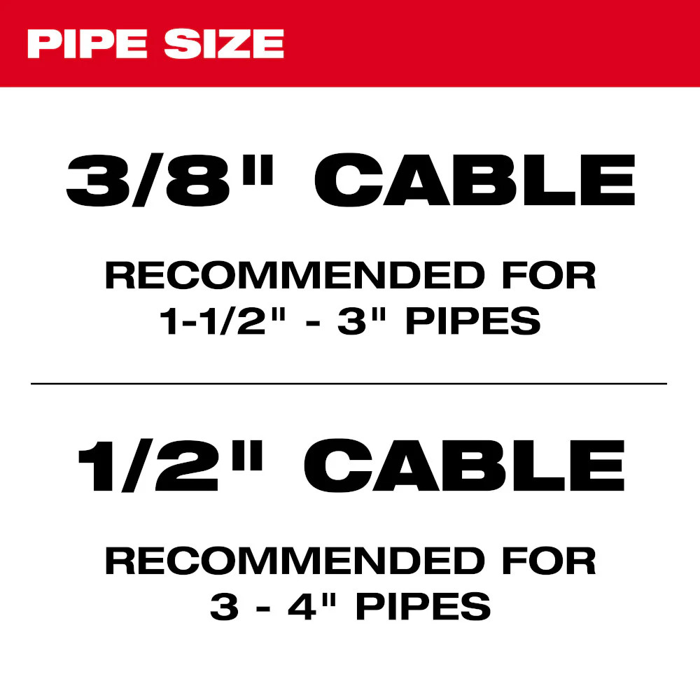 Milwaukee 48-53-2778 1/2″ x 75′ Durable Inner Core Cable