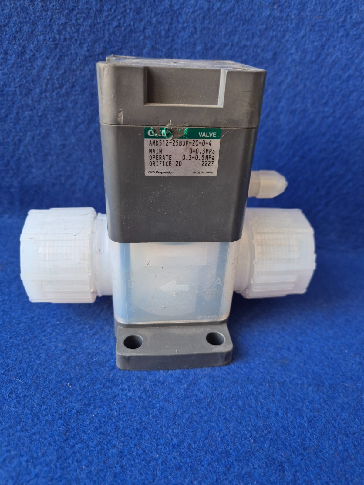 CKD Valve AMD512-25BUP-20-0-4 Air Operated Valve for Chemical Liquids 0-0.3 MPa.