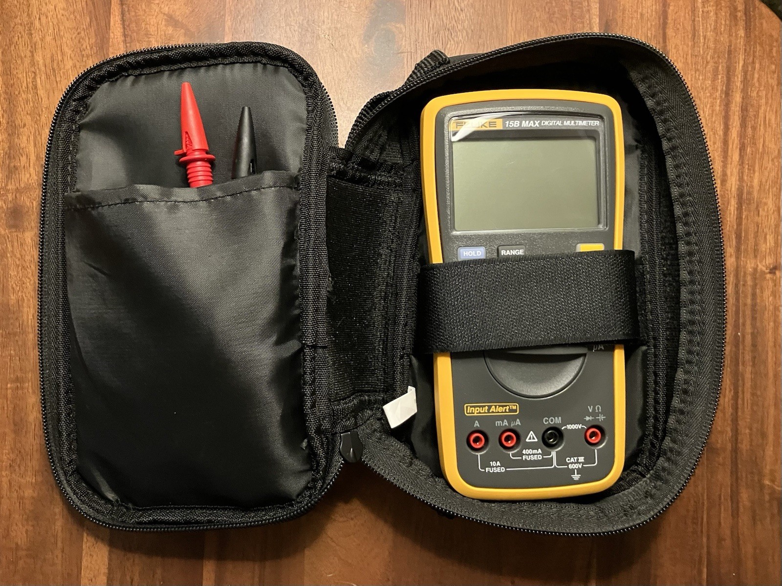 Authentic FLUKE Digital Multimeter FLU15B-MAX & Case Ships From USA KLEIN Leads!