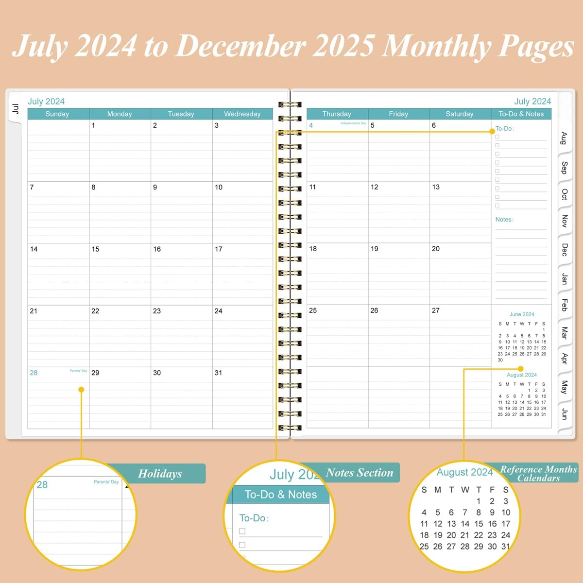 2025-2026 Monthly Planner – 18 Monthly Calendar, October 2025 – December 2026…