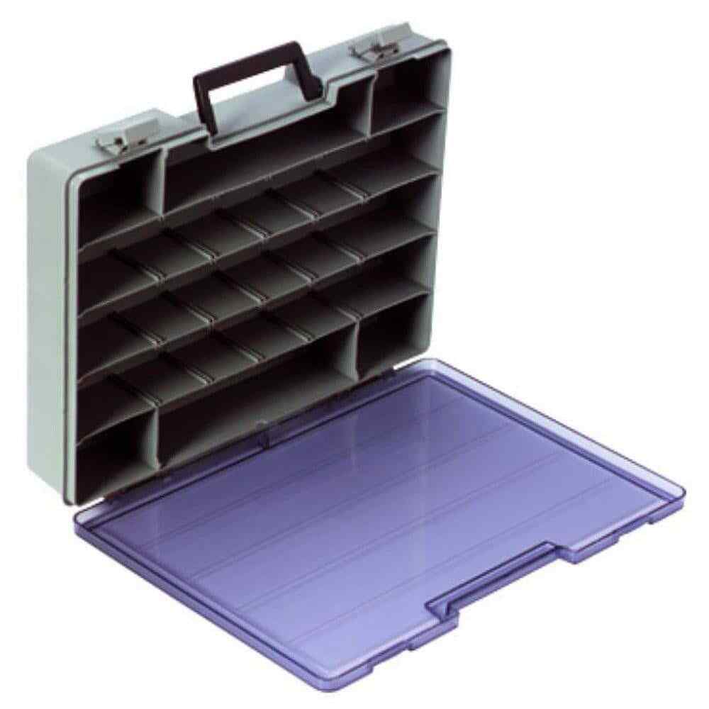 Flambeau 724-2 Adjustable Compartment Storage Box 15-1/2″W x 2-1/2″H x 11-3/4″D
