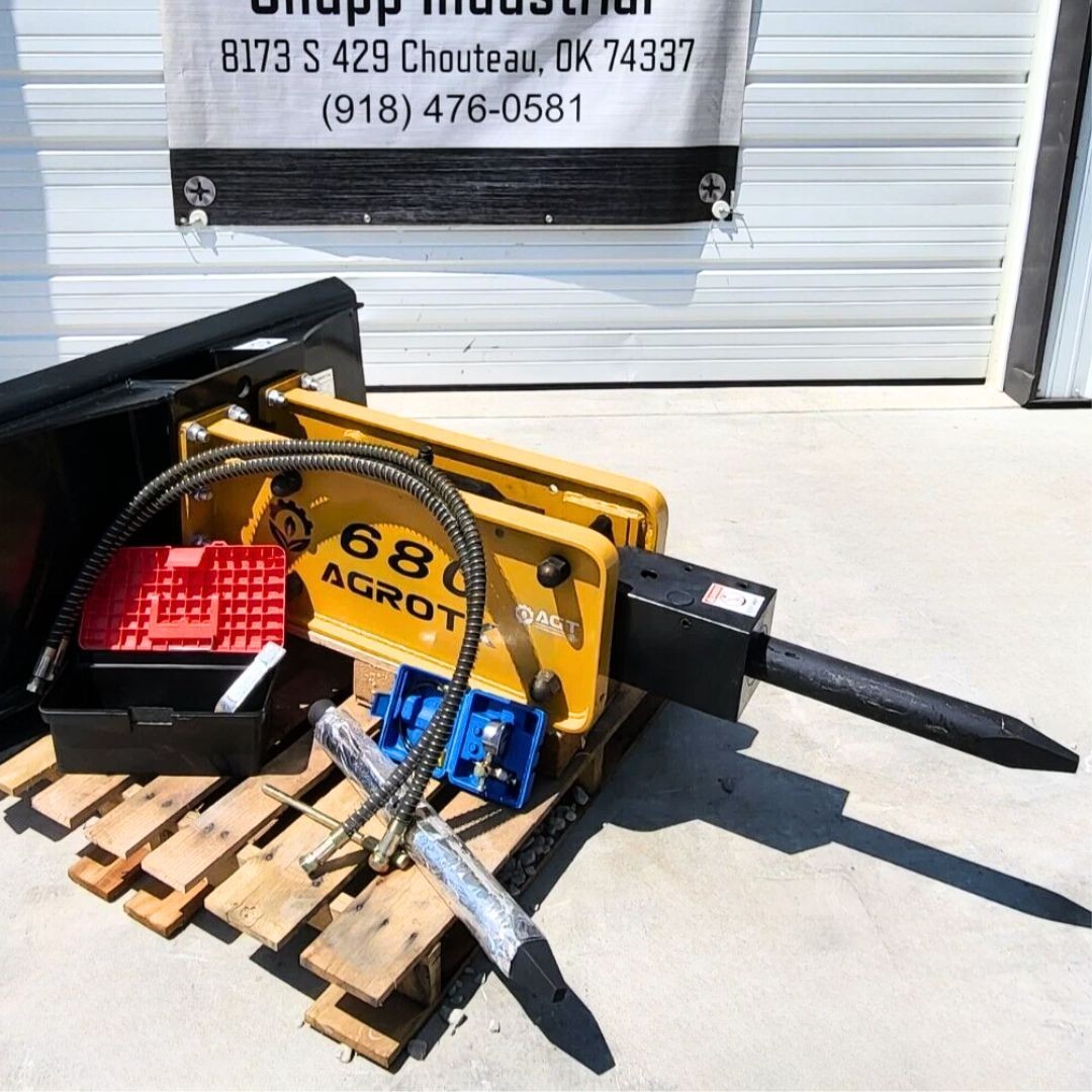 Agrotk 680 Hydraulic Hammer/Breaker Skid Steer Attachment Bobcat CAT CASE