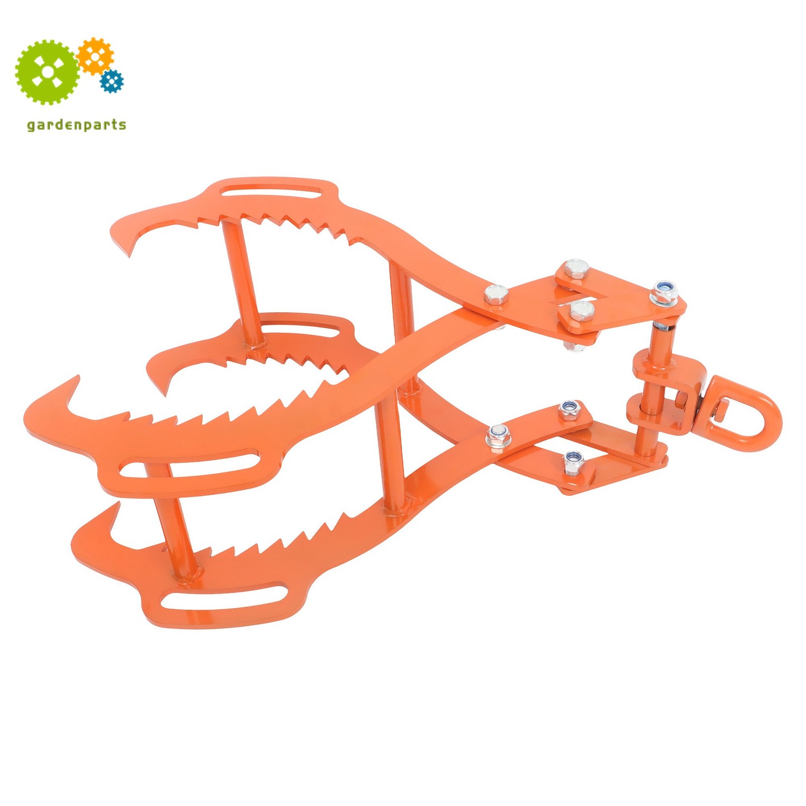 Heavy 4-Claw Log Tongs 28″ – Steel Timber Grapple Grabber For Lifting & Felling
