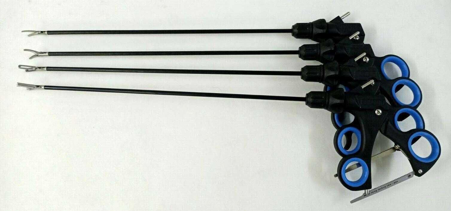4pc Laparoscopic Grasping Forceps 5mmx330mm Laparoscopy Surgical Instruments