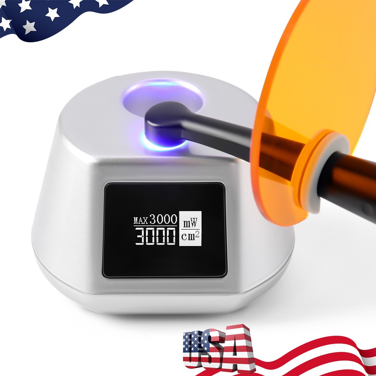 Dental Wireless Cordless Orthodontic LED Cure Curing Light Lamp 1 Sec Resin Cure