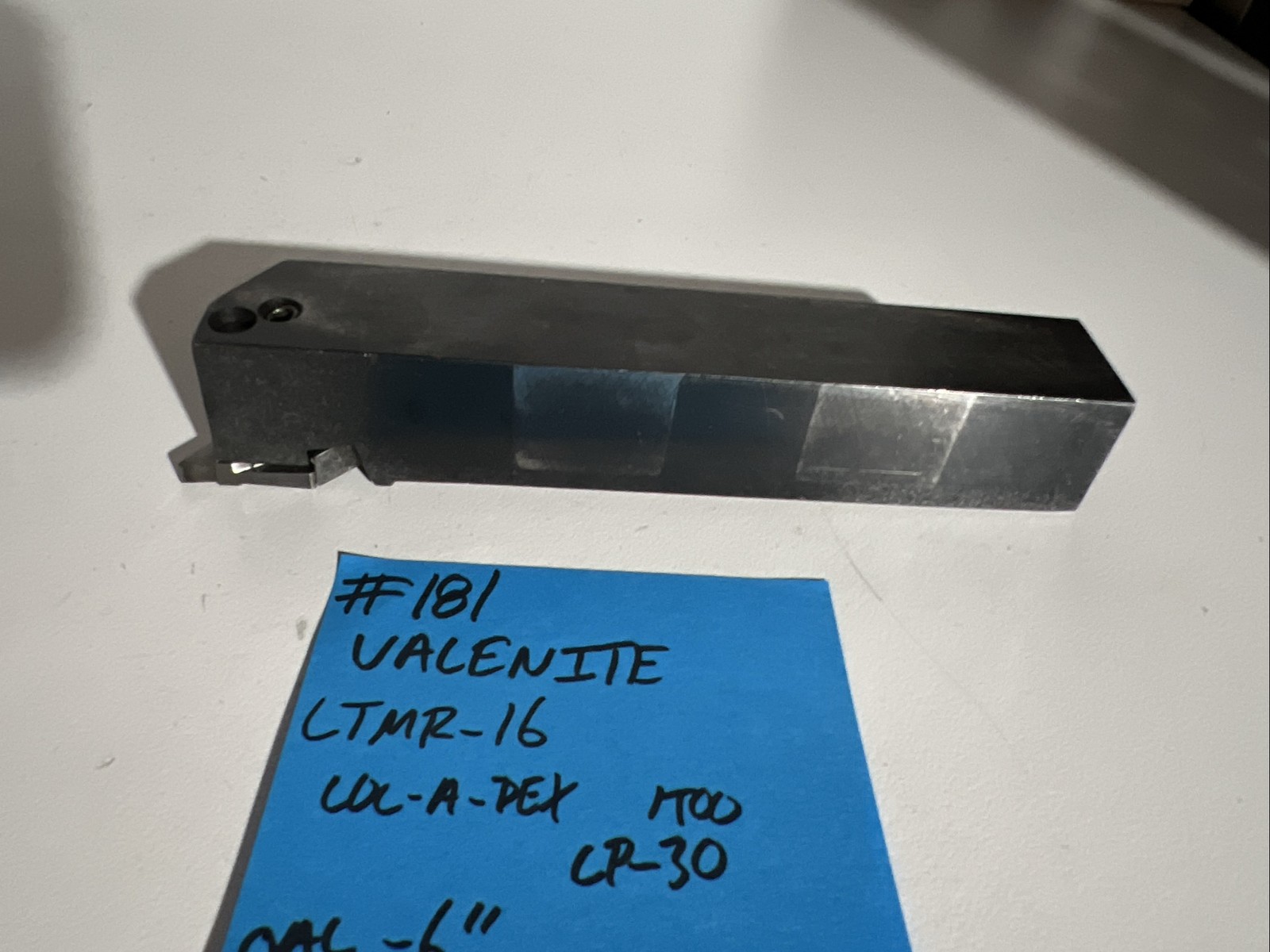 valenite LTMR-16 indexible carbide lathe toolholder 6”OAL 1”Shank Turning Thread