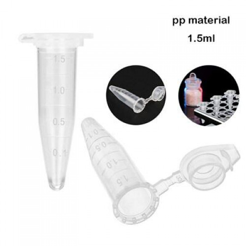 25/50pcs 0.2ml 0.5ml 1.5ml 2ml 5ml 10ml PP Centrifuge Tube