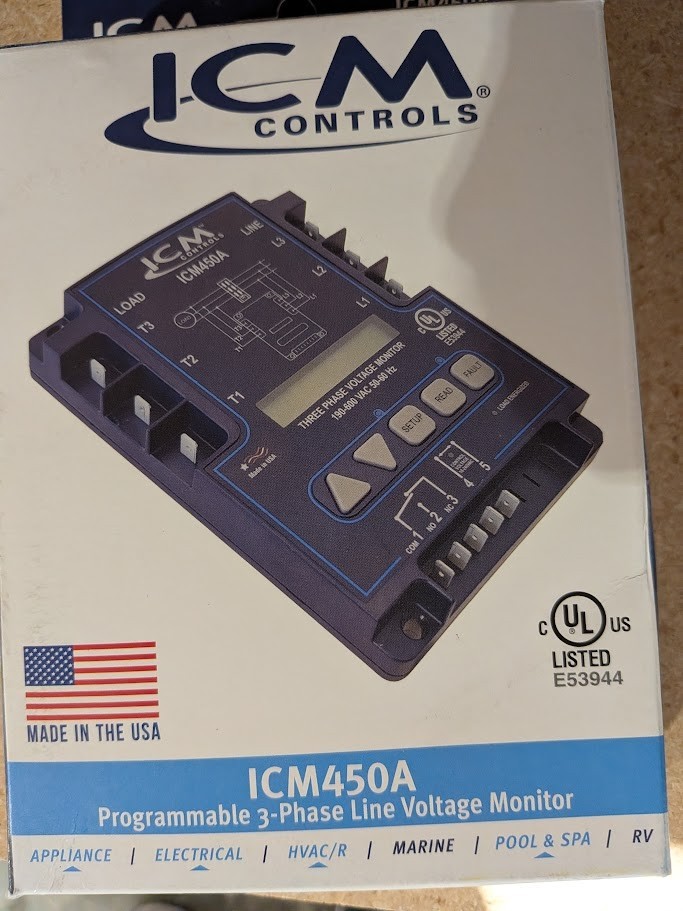 *BRAND NEW* ICM Controls ICM450A 3-Phase Line Voltage Monitor