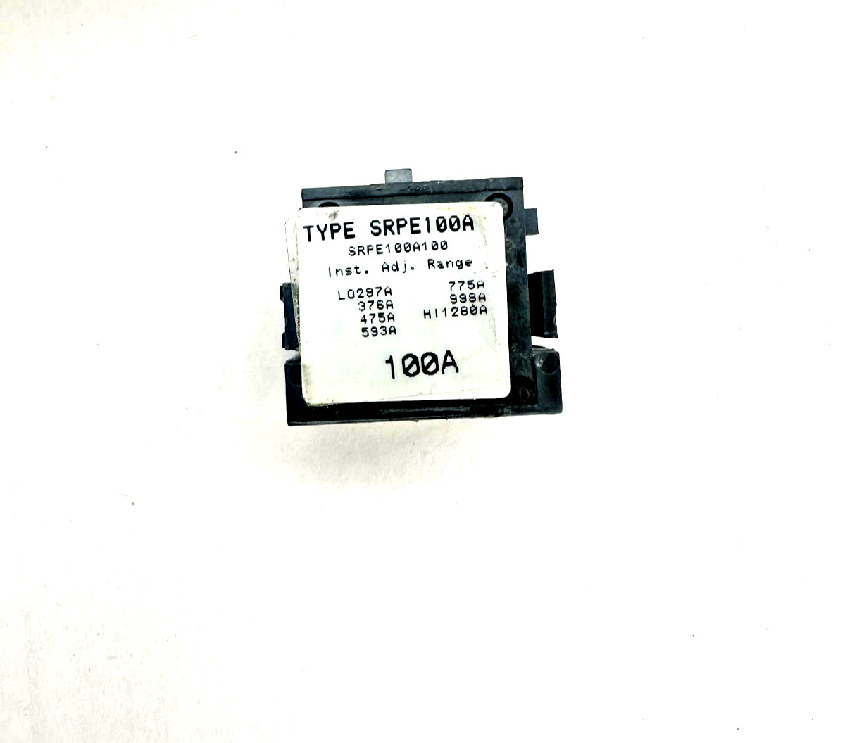 GE, GENERAL ELECTRIC, SRPE100A100, 100AMP RATING PLUG *RECONDITIONED