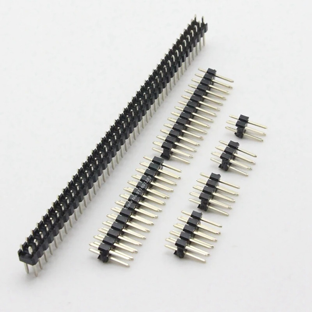 (2 x 2P – 40P) 2.54mm Pin Straight Male Double Row Pin Header Strip