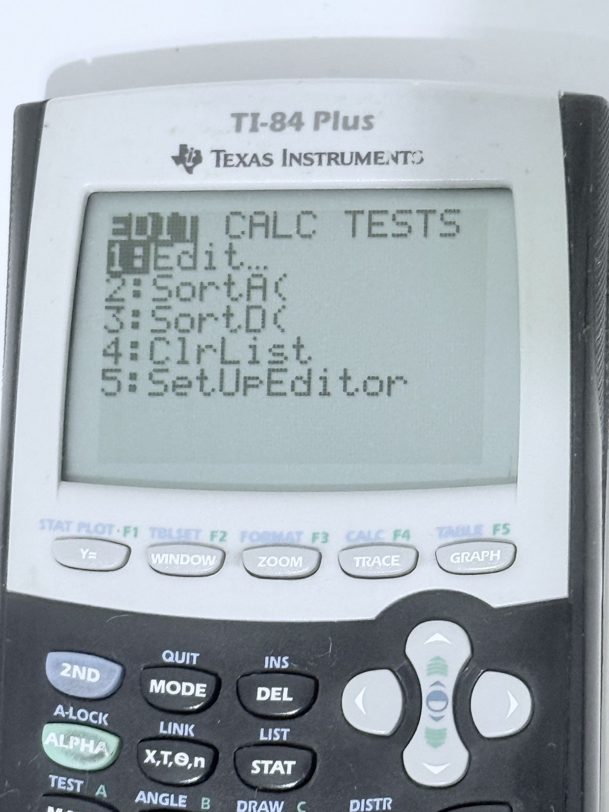 Texas Instruments TI-84 Plus Graphing Calculator Tested And Works Great ( 1 )
